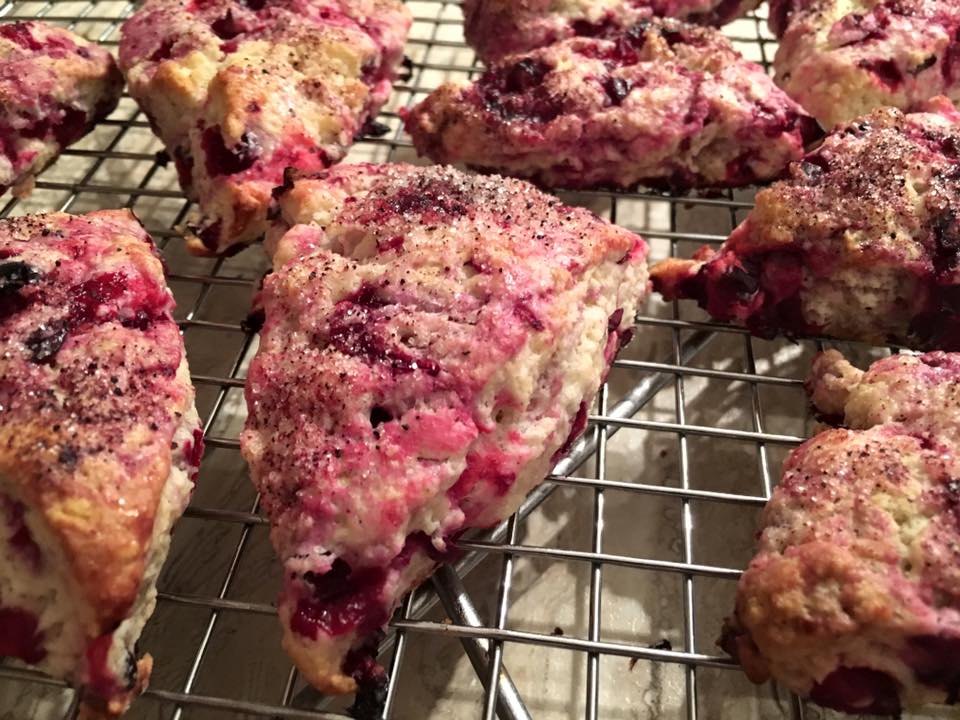 Vanilla Cranberry Scones